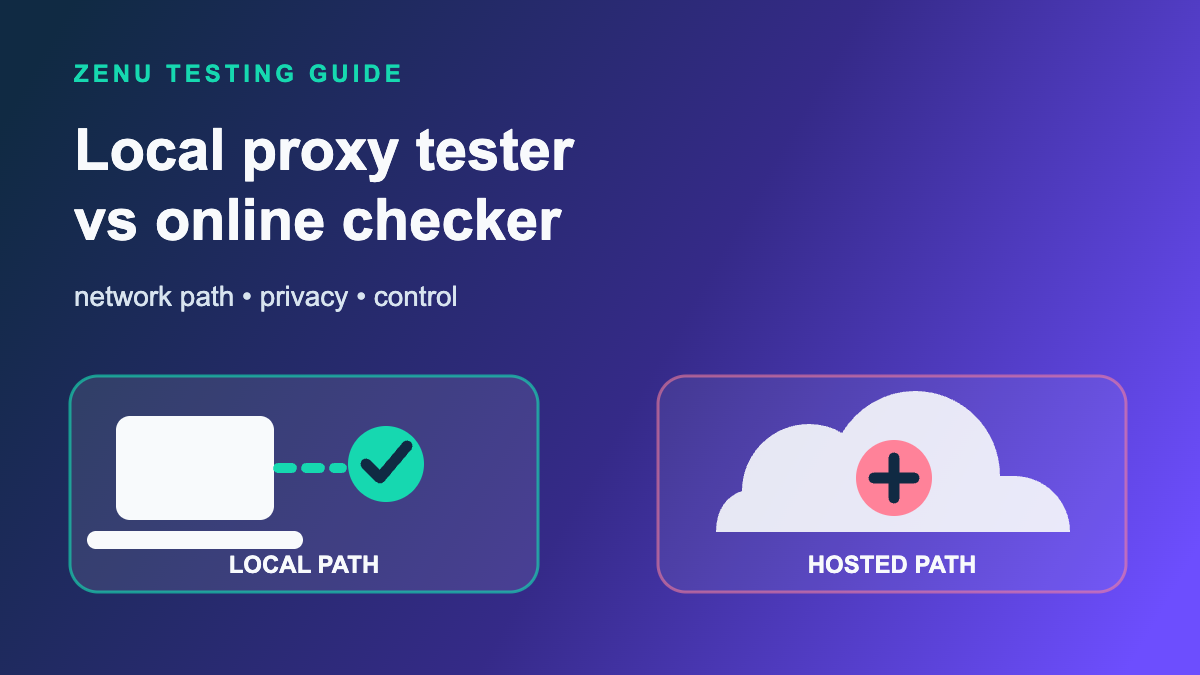 Local Proxy Tester vs Online Proxy Checker: Which Should You Use?
